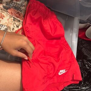 Nike Women's Vibrant Red Athletic Shorts